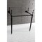 Fauceture VPB33280 Edwardian Brass Console Sink Legs, Matte Black VPB33280 - alternate 2